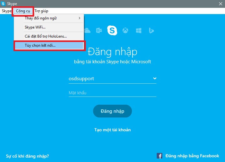 Hướng dẫn chuyển cổng kết nối của phần mềm Skype